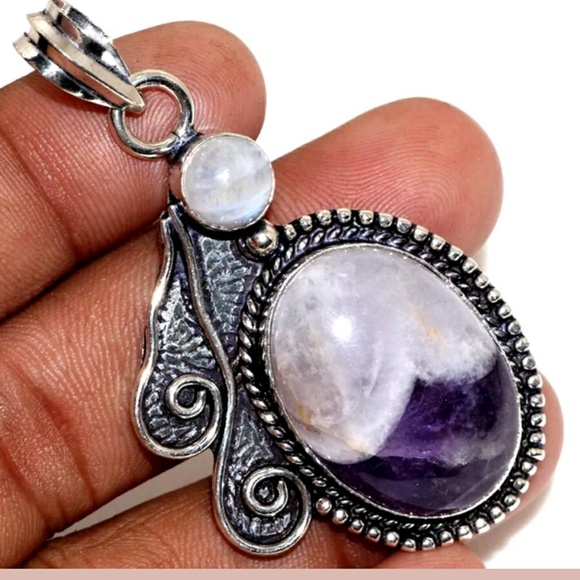 Jewelry - Dream amethyst with rainbow moonstone